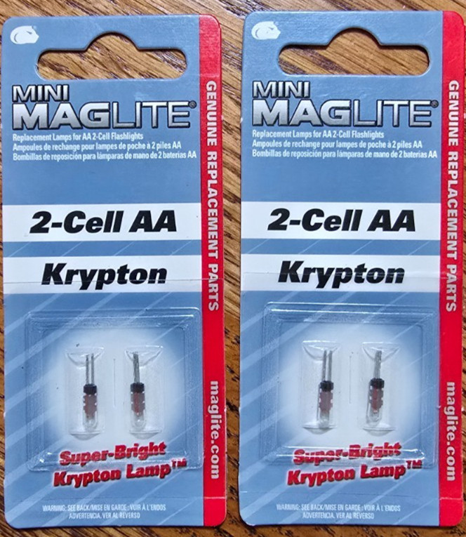 Maglite Flashlights | Parts | Bulbs (Krypton & Halogen) | Mouth Pieces | Clips