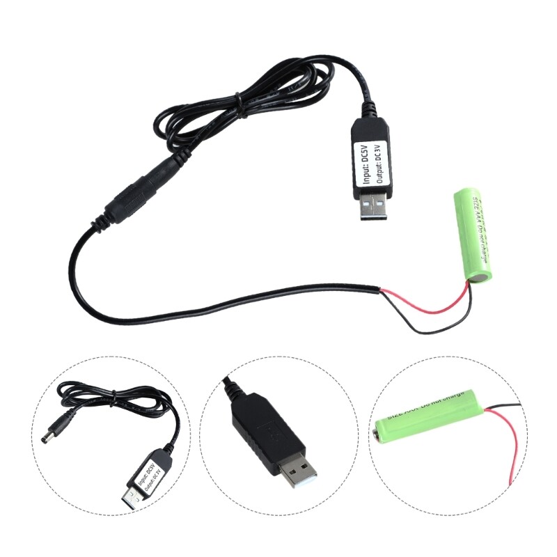 USB 5V to 3V LR03 Eliminators Power Supply Adapter for Remotes