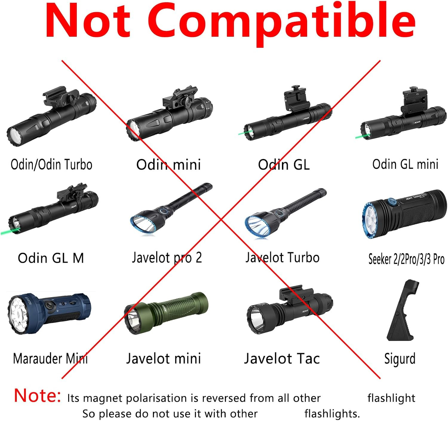 MCC S Magnetic Charger Compatible with Olight Baldr S/S BL, Baldr Mini, Pl-Mini