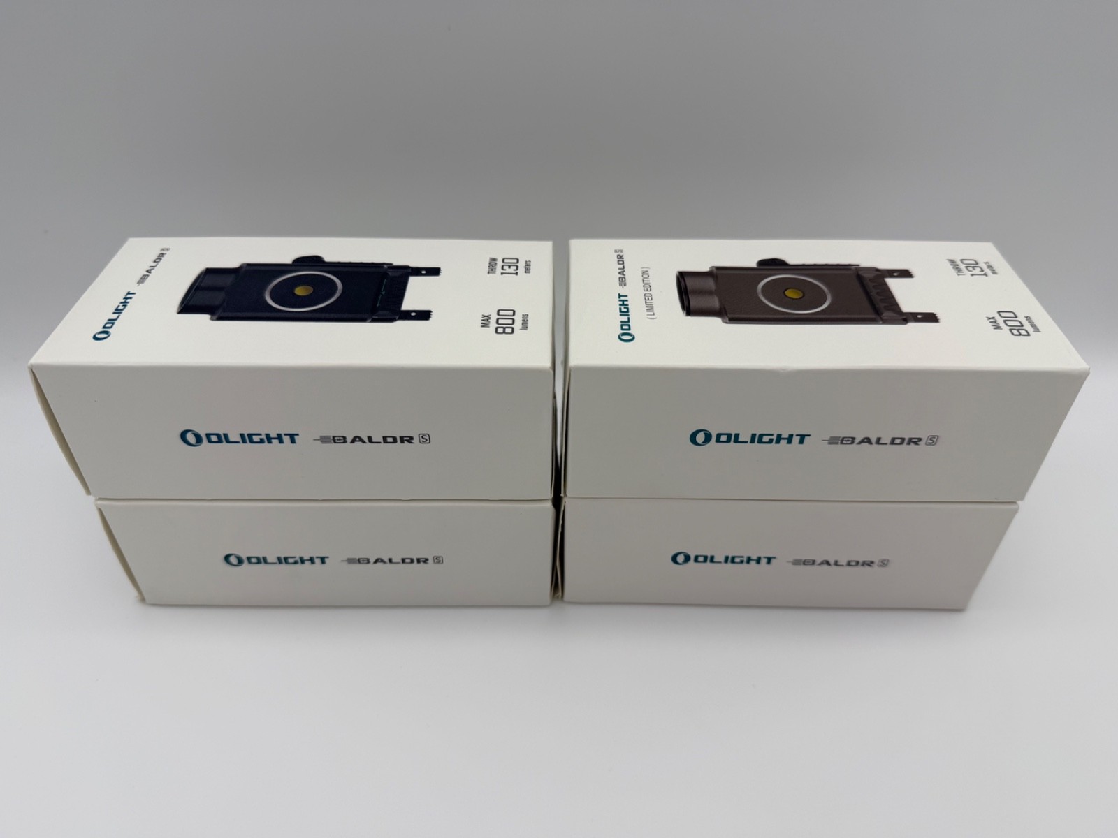 LOT of 4 Olight Baldr S ALL COLORS Matte Black, Black, Gunmetal Desert Green NEW