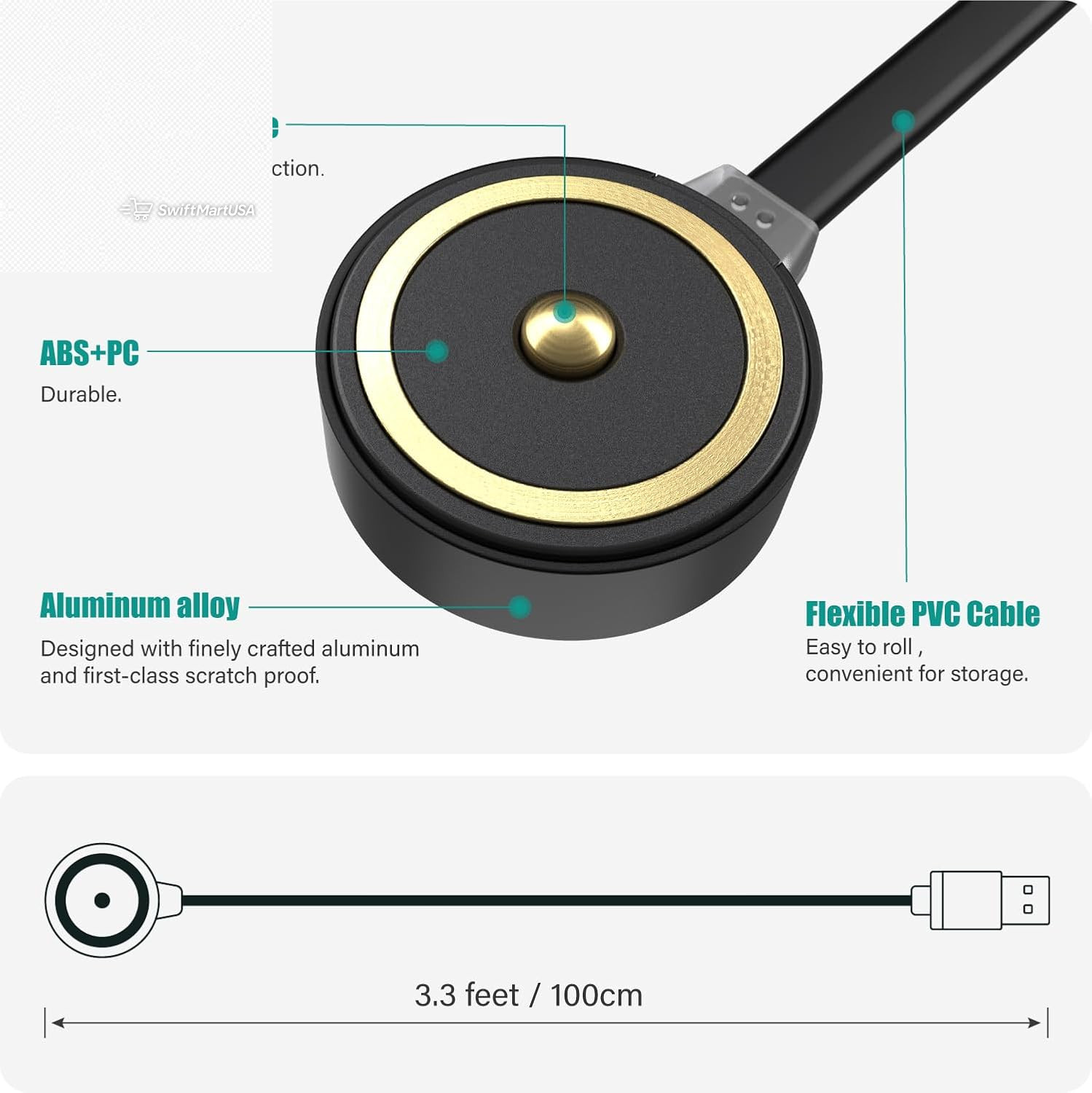 MCC S Magnetic Charging Cable Only Compatible with Olight Flashlight Baldr RL Mi