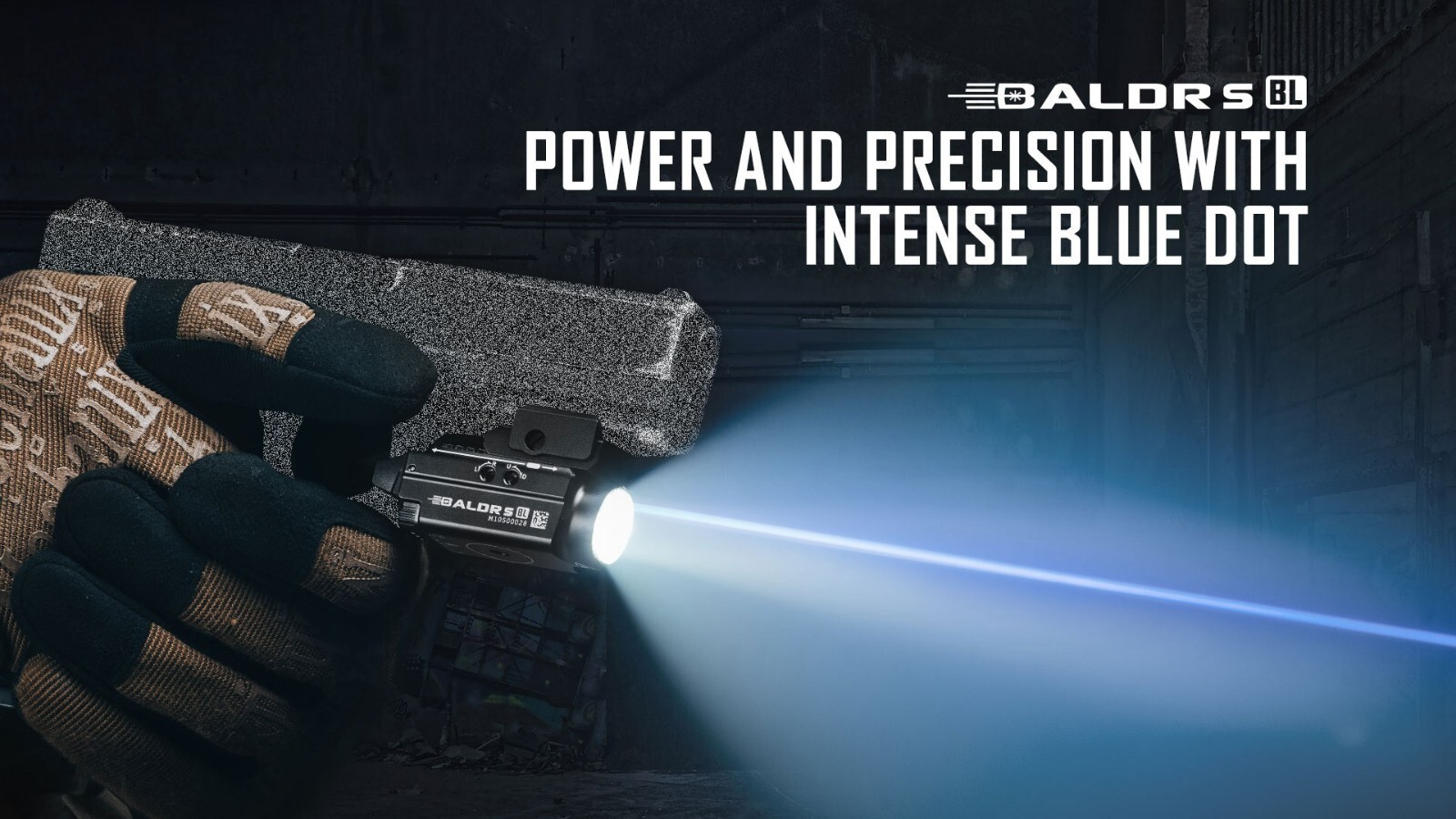 Olight Baldr S Rechargeable 800 Lumen Tactical Weapon Light, Blue Laser,GL/Pica