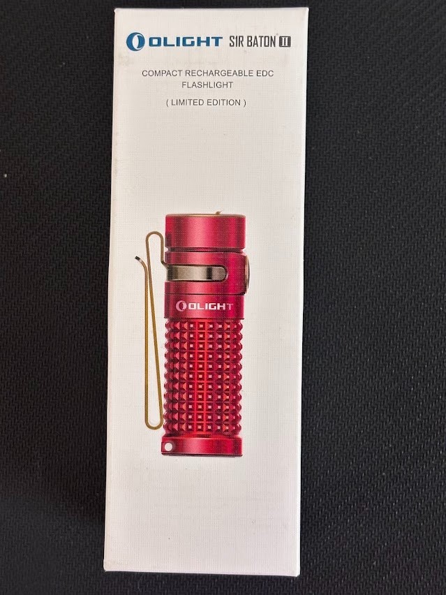 Olight S1R Baton II RED 1000 Lumens Compact Rechargeable EDC Flashlight Limited