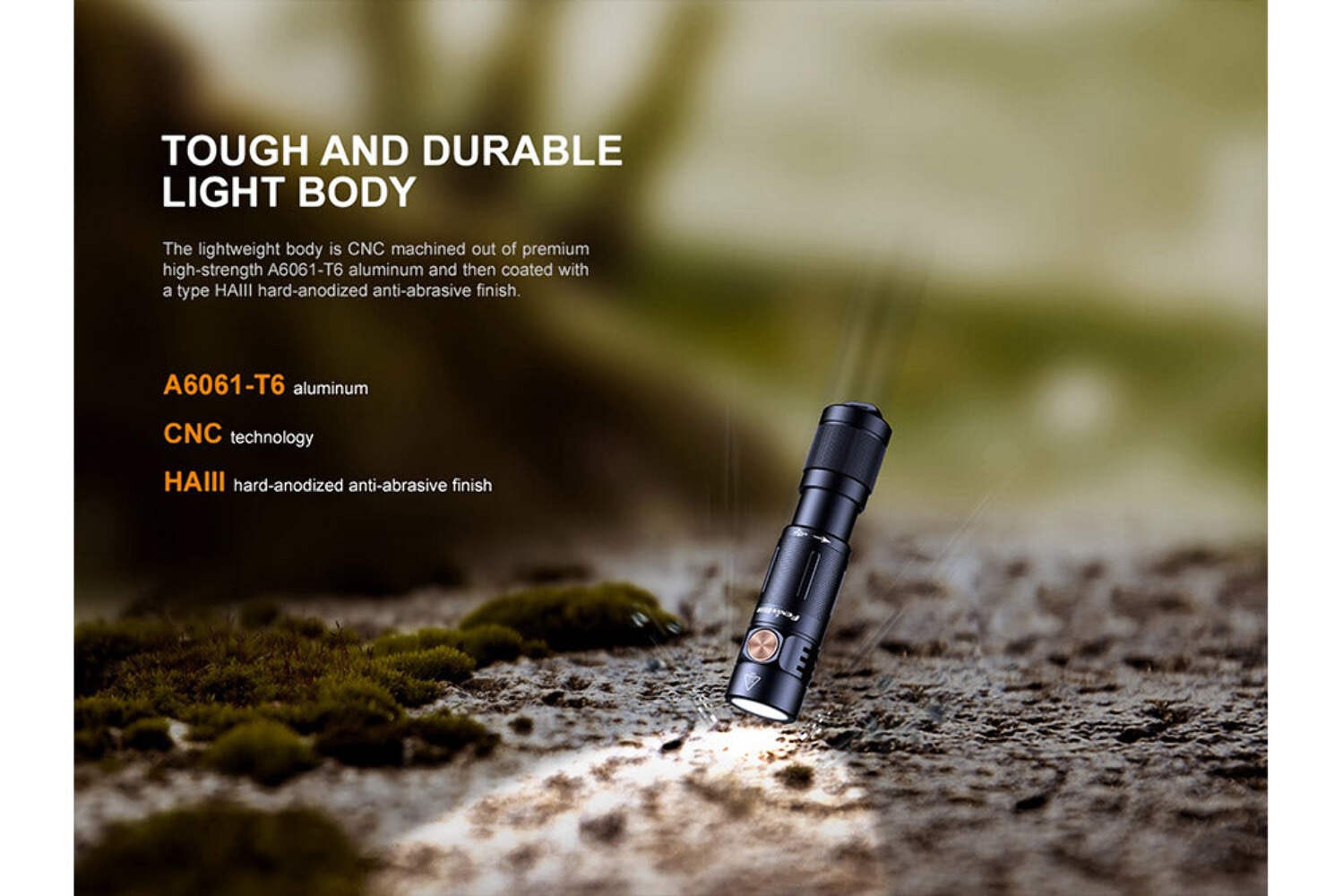 Fenix E05R Mini Keychain LED Flashlight – 400 Lumens