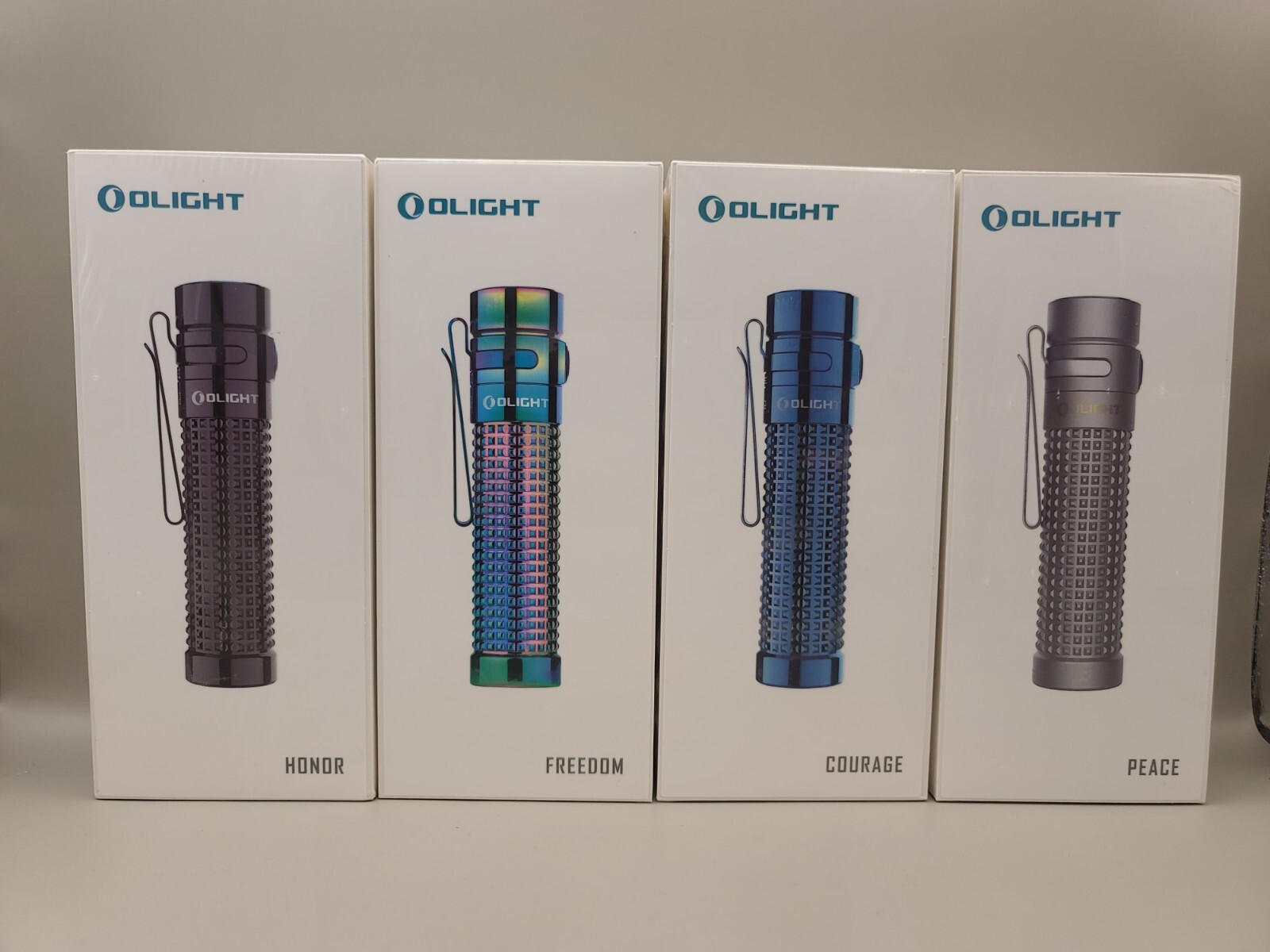 Olight S2R Baton II Ti Collection: Courage, Freedom, Honor, Peace