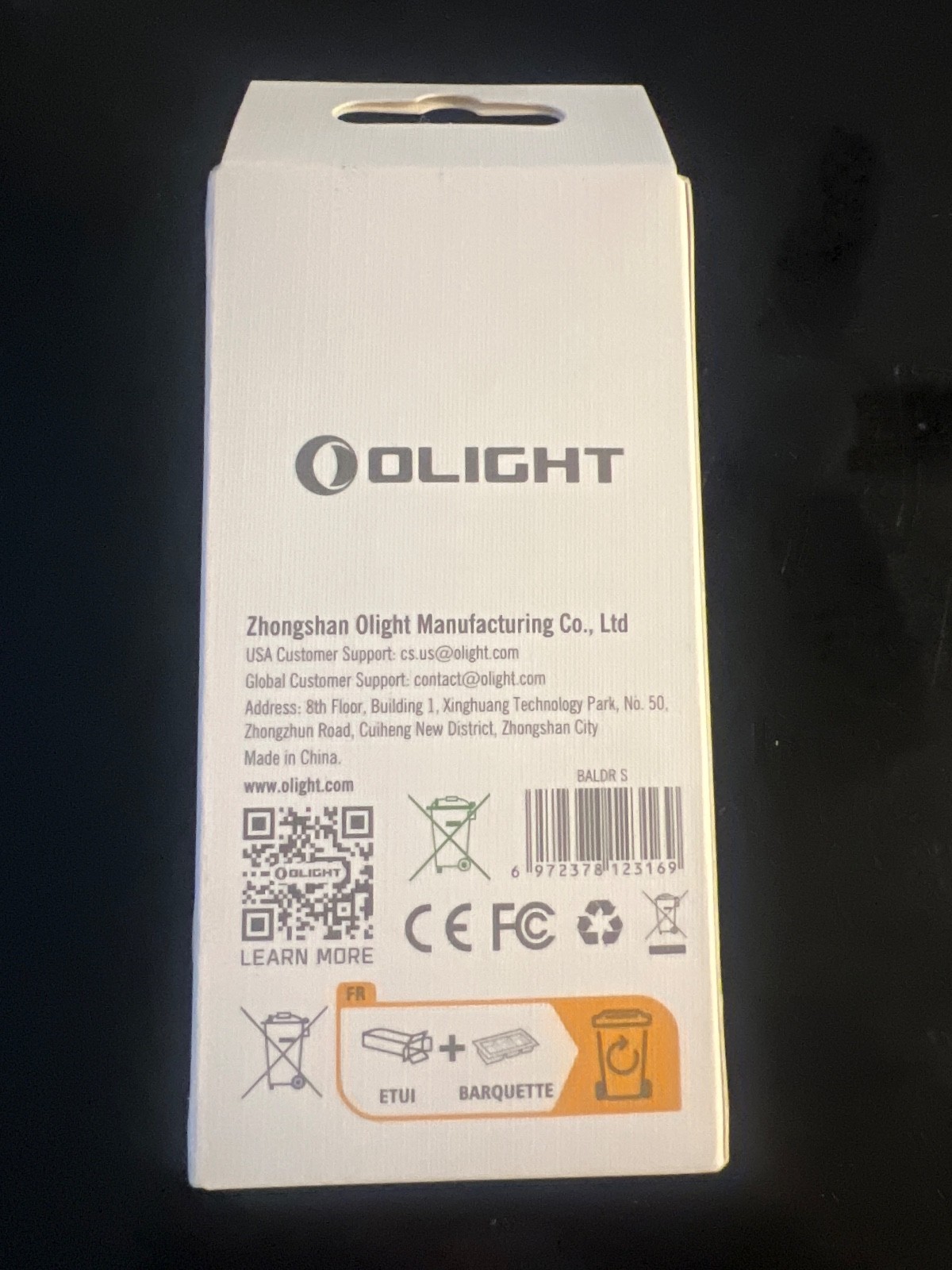 OLIGHT Baldr S 800 Lumen 4400 Candela Rechargeable Tactical Flashlight with Gree