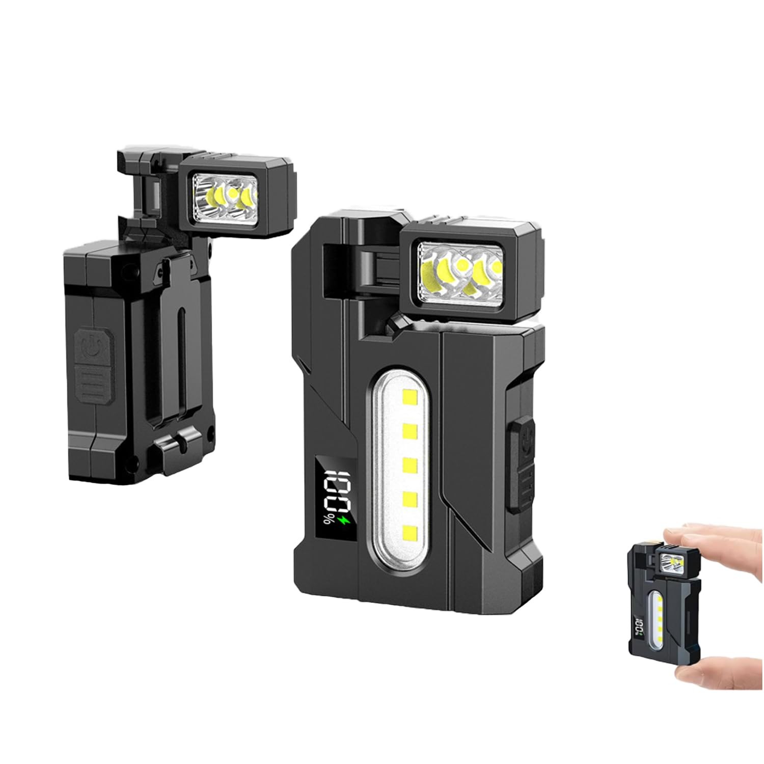 High Lumens Mini Portable USB Type-C Rechargeable Magnetic Bright Flashlight …