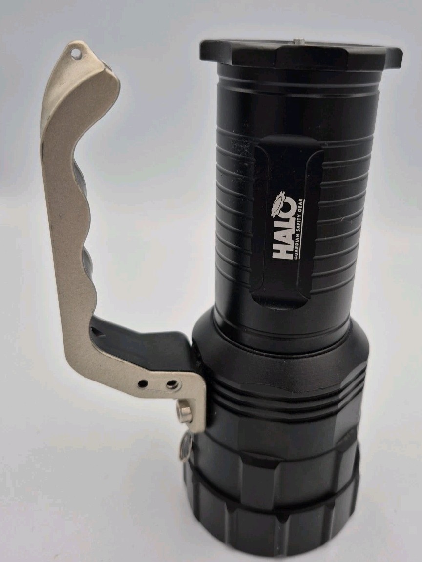 HALO Ultra Bright Tech Flashlite LED Pre Owned No Charge Adapter Works Well