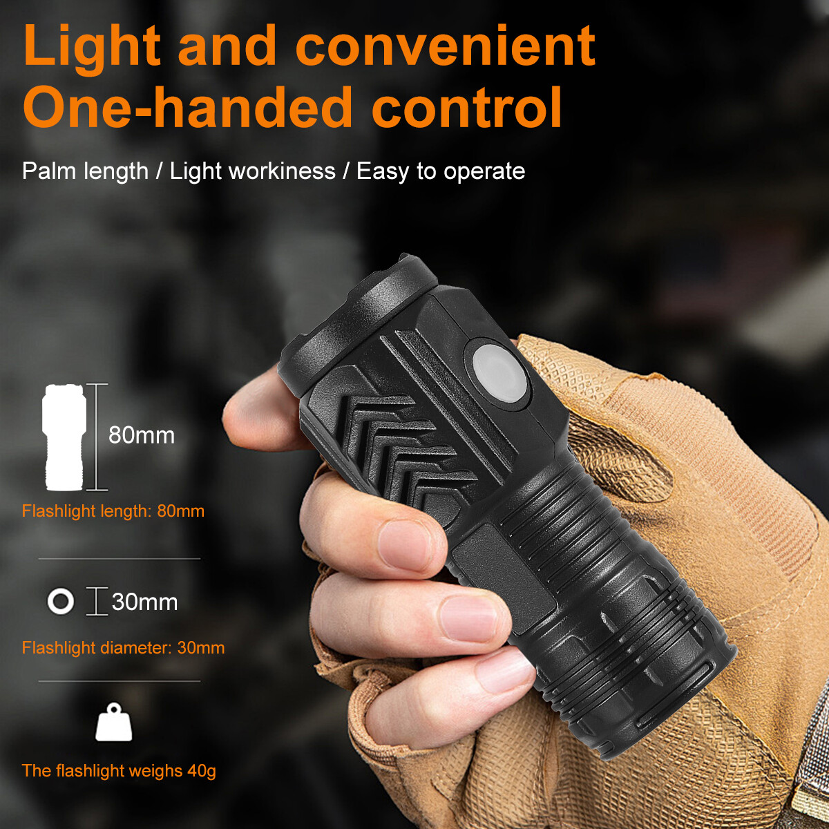 3PCS Mini LED Flashlight Super Bright Tactical Flashlight w/ Tail Magnet Clip