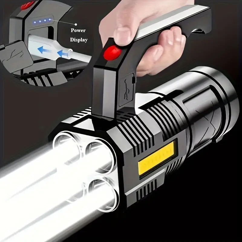 Super Bright 22000LM LED Flashlight High Powered Torch USB Rechargeable Lamp