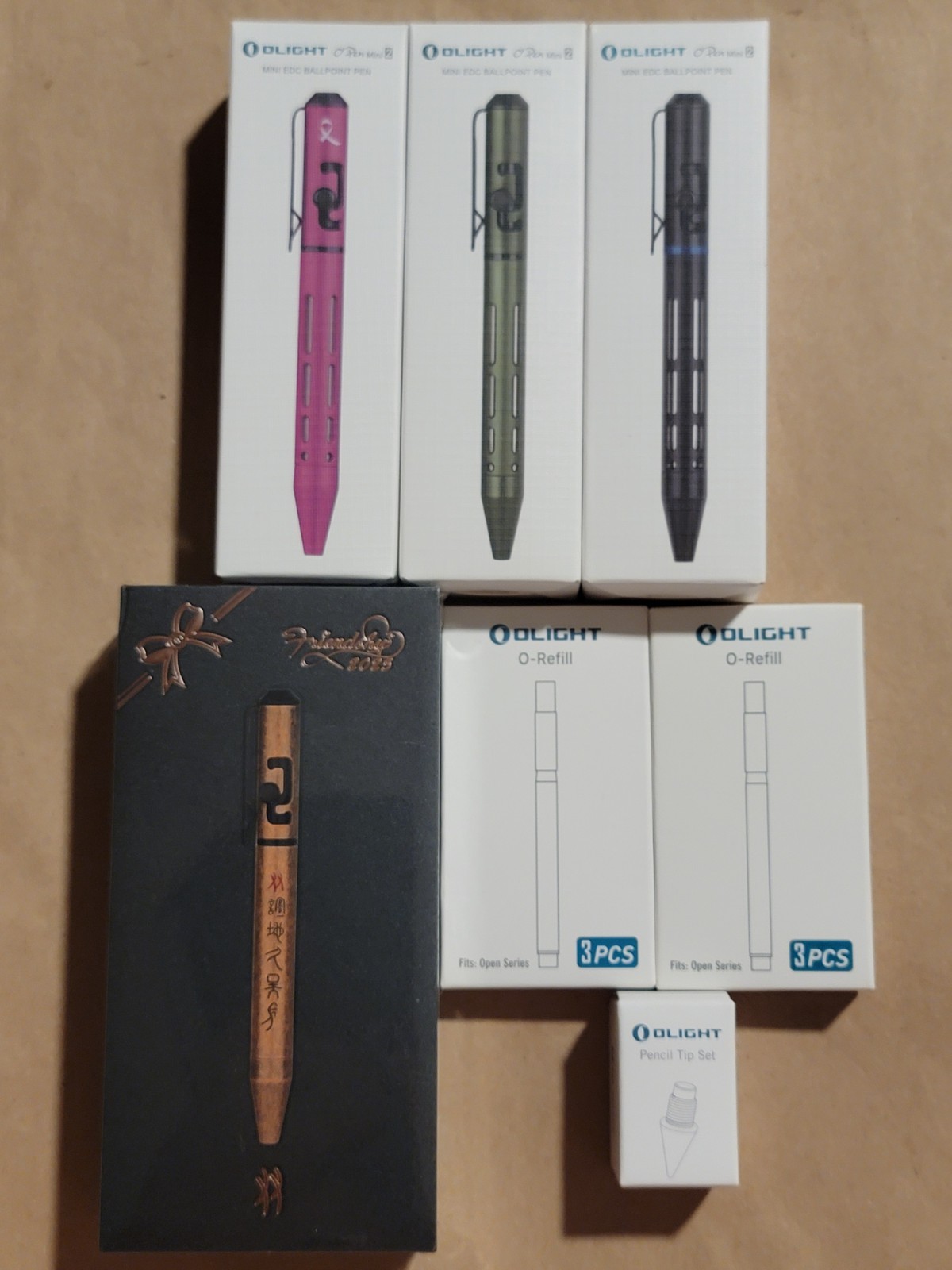 Olight Open O’Pen Mini 2 Pink, OD Green, Black, Friendship, O-Refill, Pencil Tip