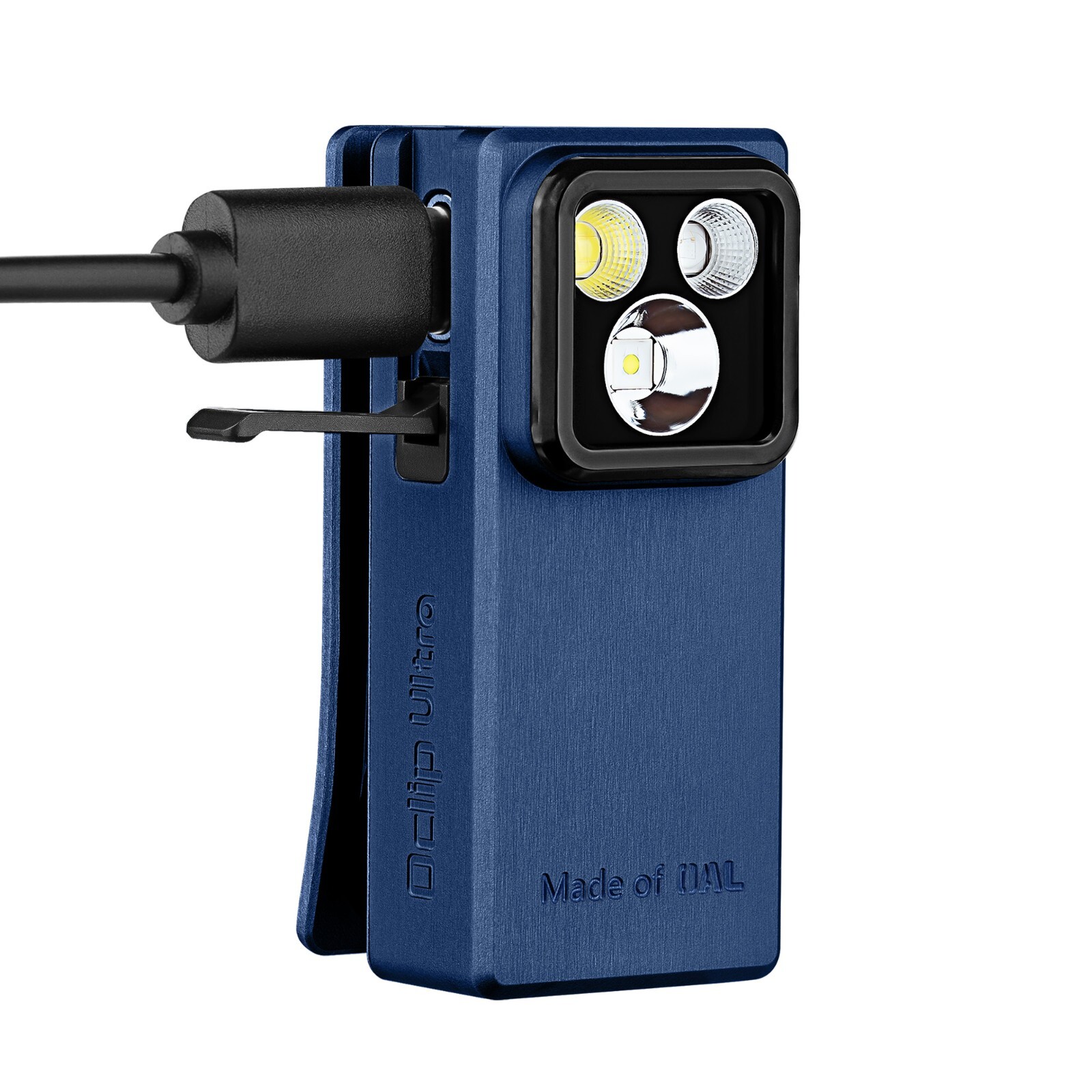 Olight Oclip Ultra 530 Lumen USB-C Rechargeable Clip-On Flashlight – Blue