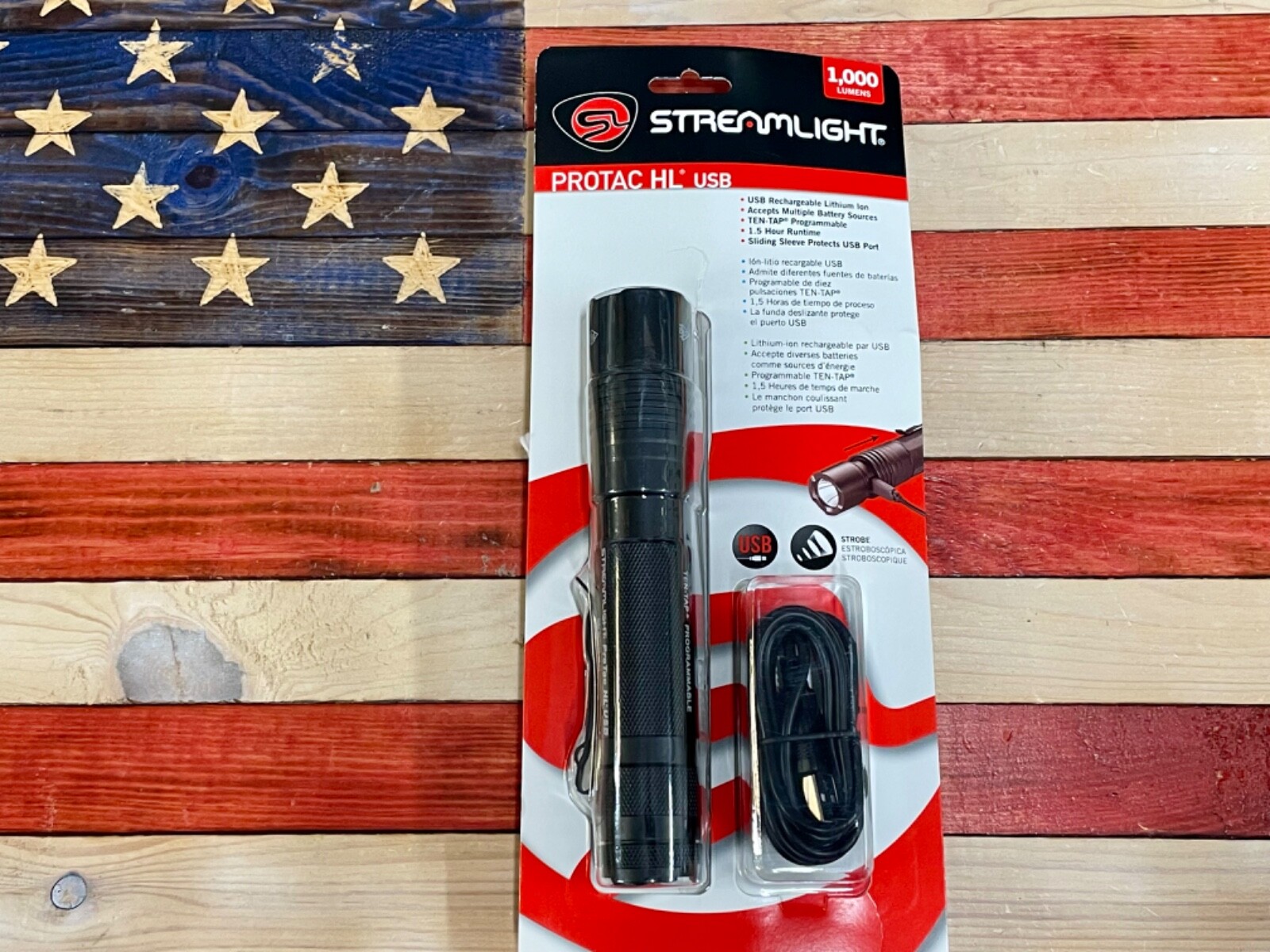 Streamlight Lumen Professional Tactical Flashlight with High/Low/Strobe and…