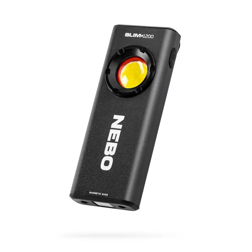 NEBO Rechargeable Flashlight and Power Bank 1200 Lumens with Laser Magnetic Clip