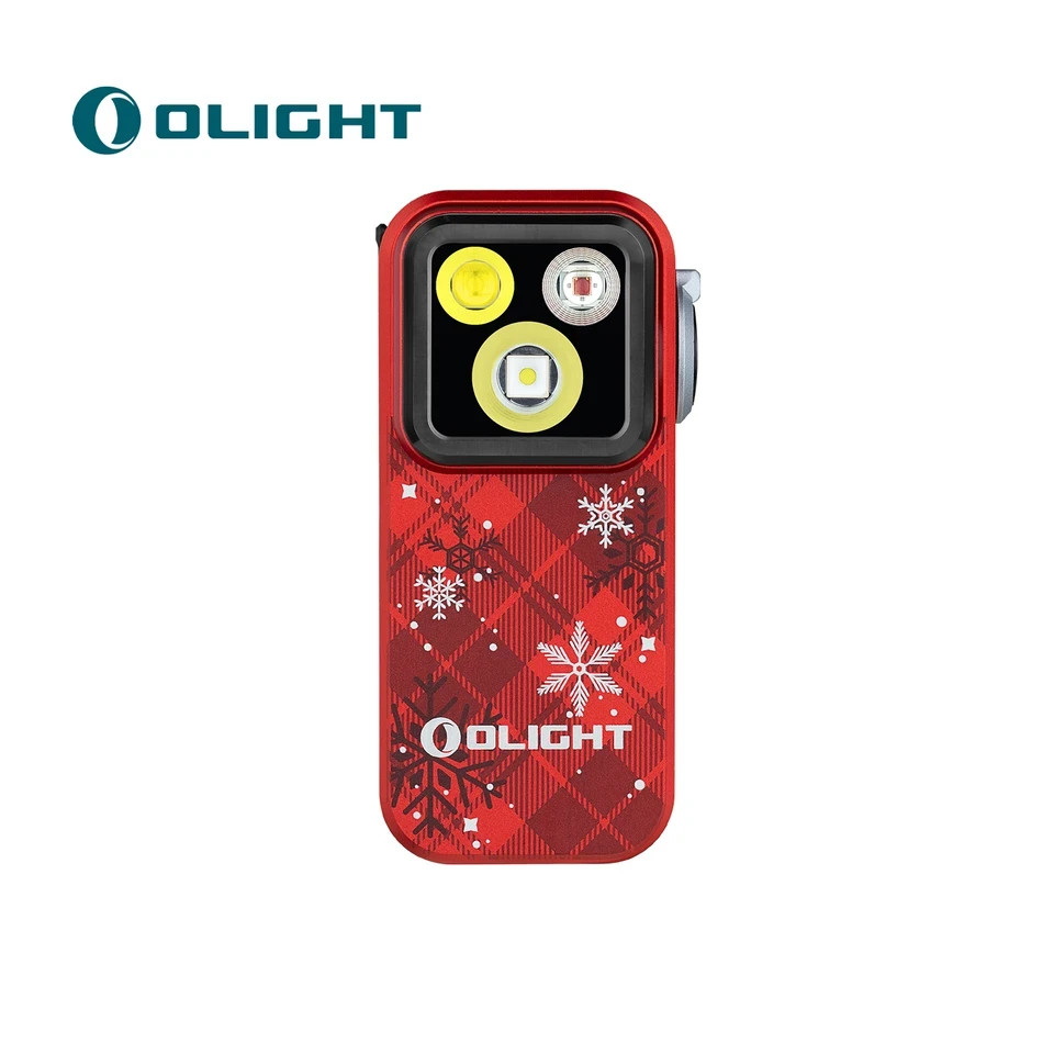 Oclip Pro Clip on Flashlight with Floodlight Spotlight and Red Light