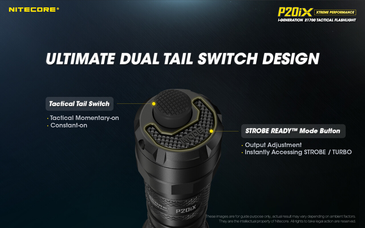 NITECORE P20iX 4000 Lumen USB-C Rechargeable Flashlight with Extra Battery