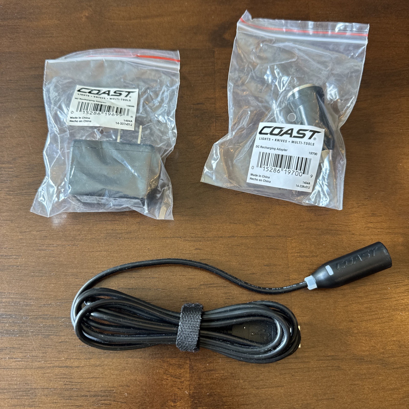Coast Charger Cable And AC DC Adapters For A8R Rechargeable Pen Light New