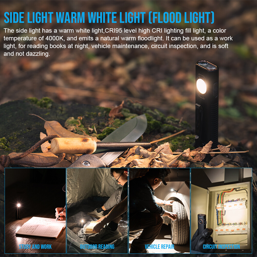 TRUSTFIRE MINI X3 Rechargeable Magnetic Flashlight With 4 Modes Powerful Bright