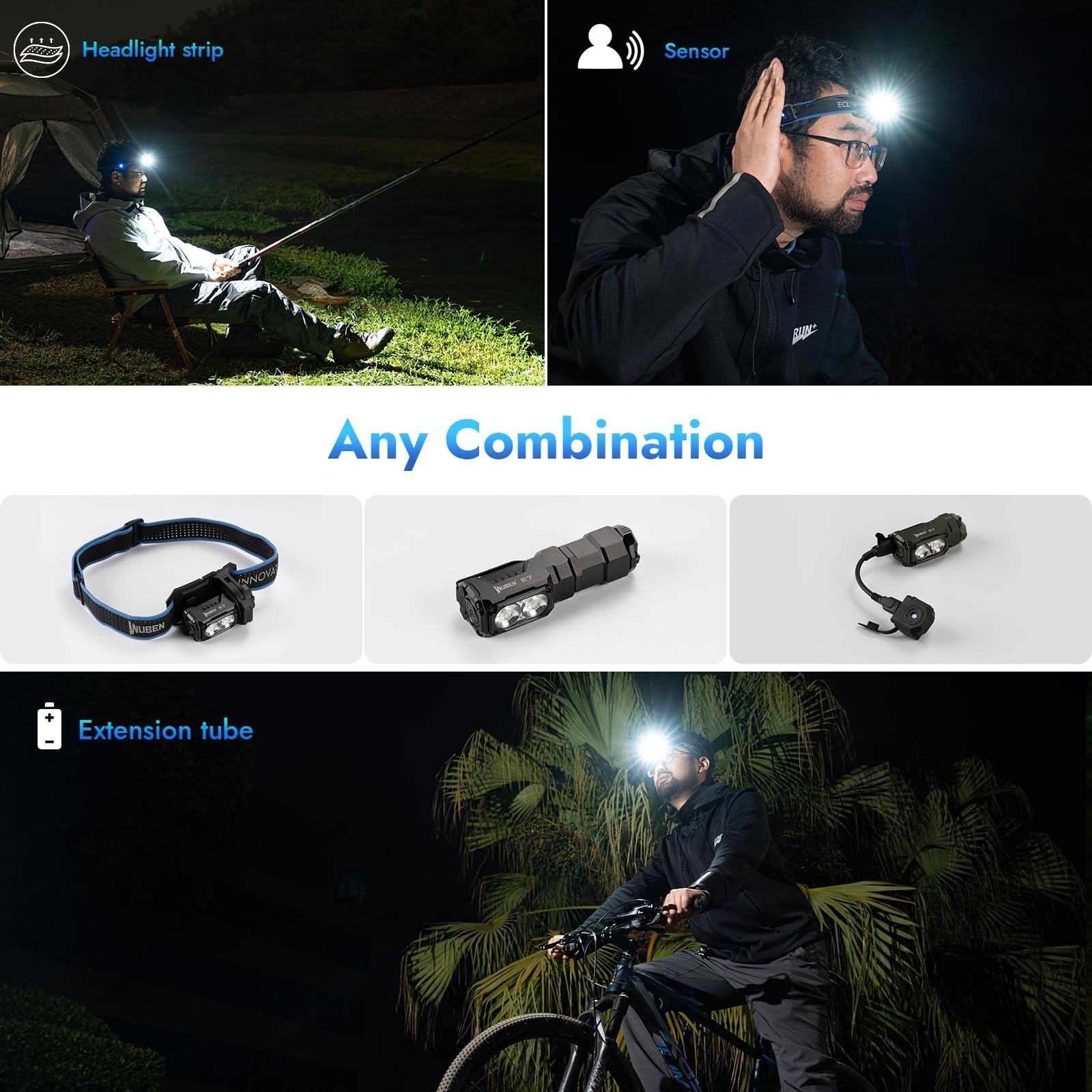 WUBEN E7 Mini Flashlight 1800 Lumen LED Waterproof 6 Modes Rechargeable