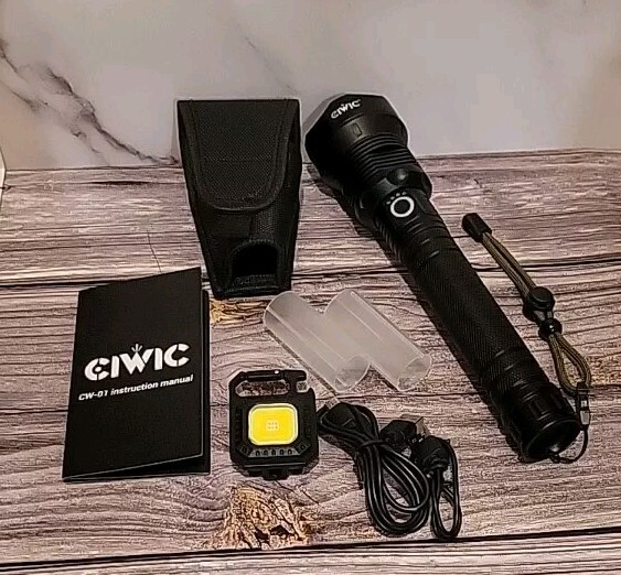 Rechargeable LED Flashlights High Lumens, 990000 Lumens Super Bright Flashlig…