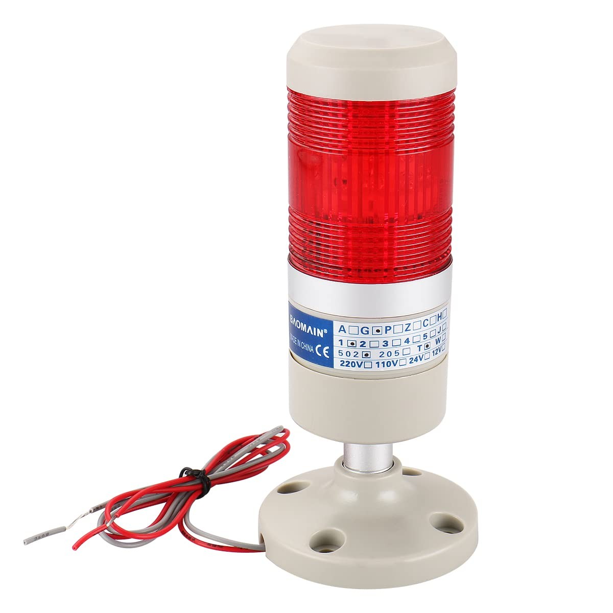 BAOMAIN Industrial Signal Light, Electric Fence Indicator Light with Mounting…