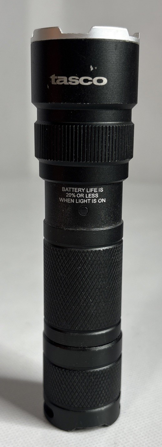 Tasco XR7 Focus Beam LED Tactical Flashlight | 5 Modes w/ Strobe SOS 300 Lumens