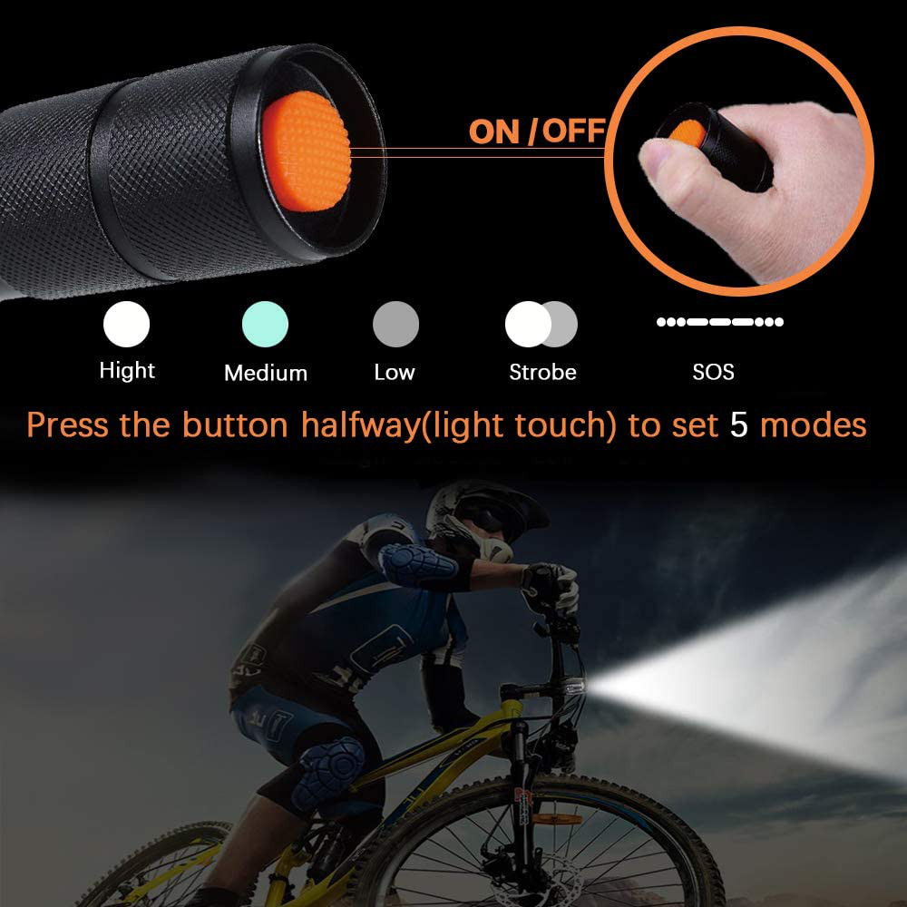 Tactical Flashlight Tac Light Pro As Seen On TV TC1200 Flashlights NEW