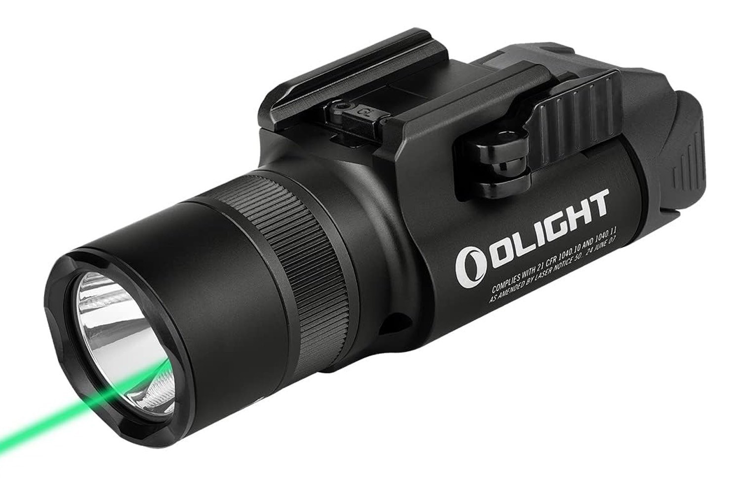Olight BALDR Pro R Black Tactical Flashlight – 1350 Lumens, Laser, Durable