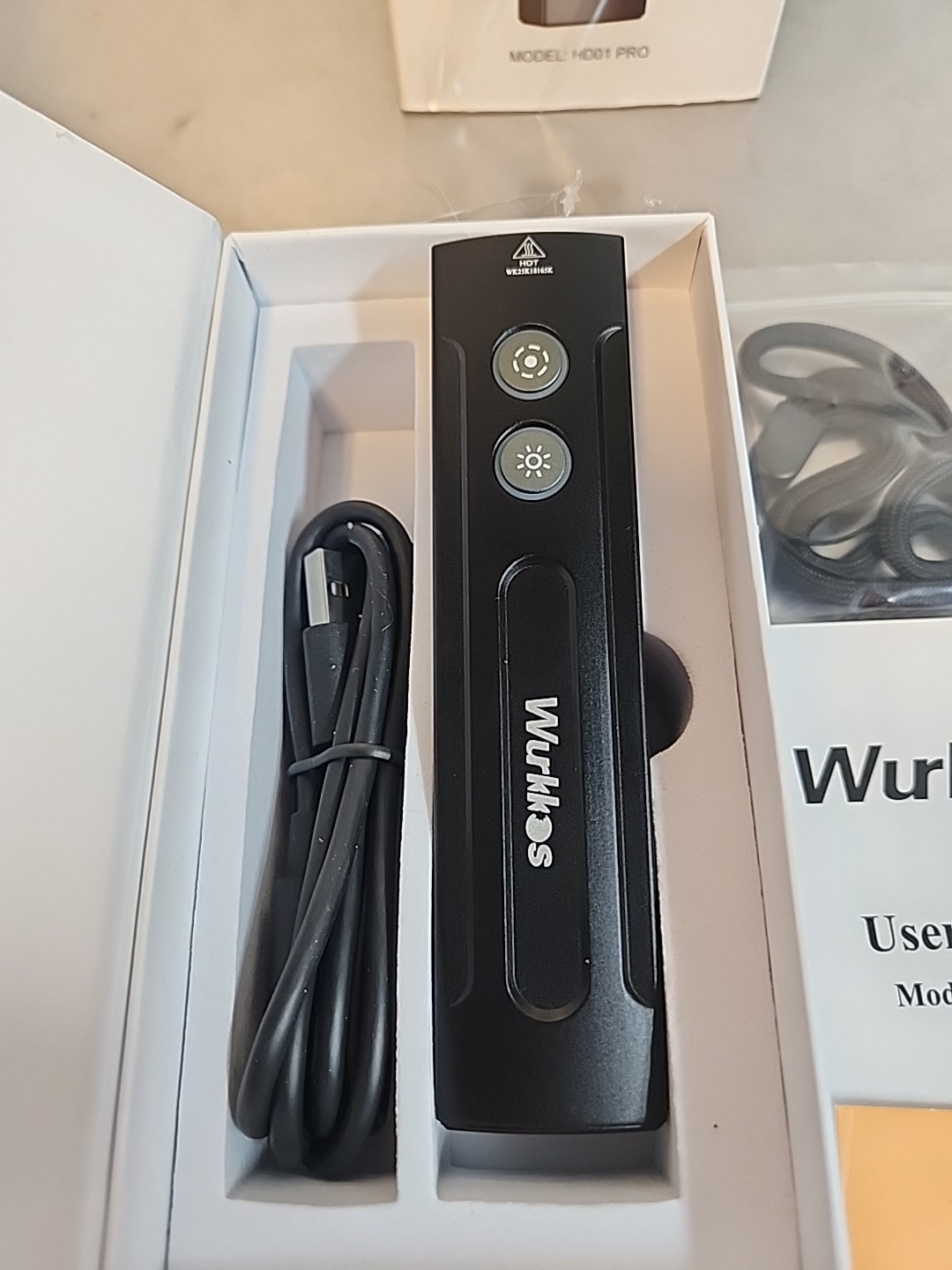 Wurkkos HD01 PRO 6-in-1 Flashlight with White Light UV Light&Green Light and