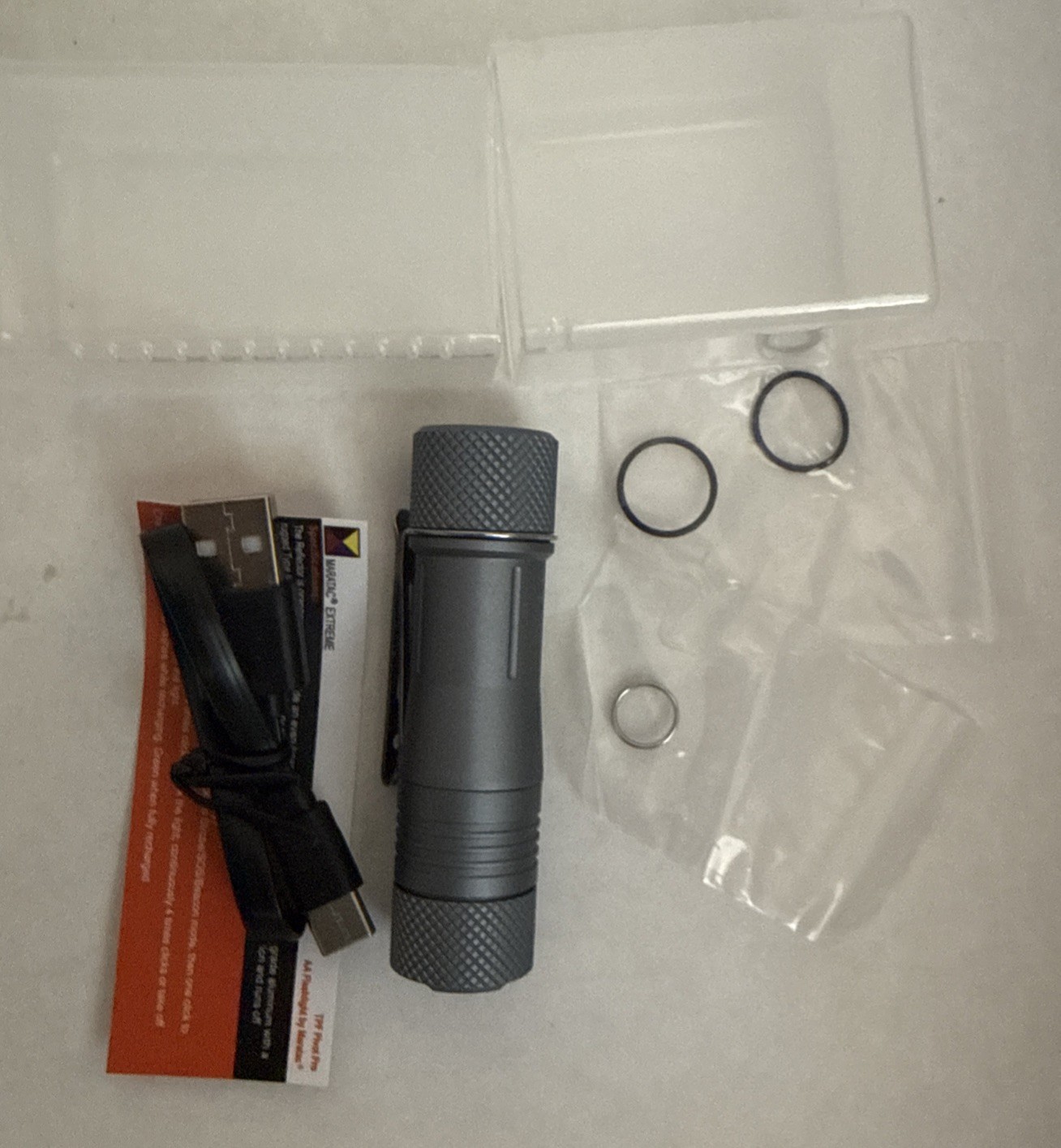 Maratac Tri Flood Gen 2 2500LM 14500 LED Flashlight Afterburner Glow