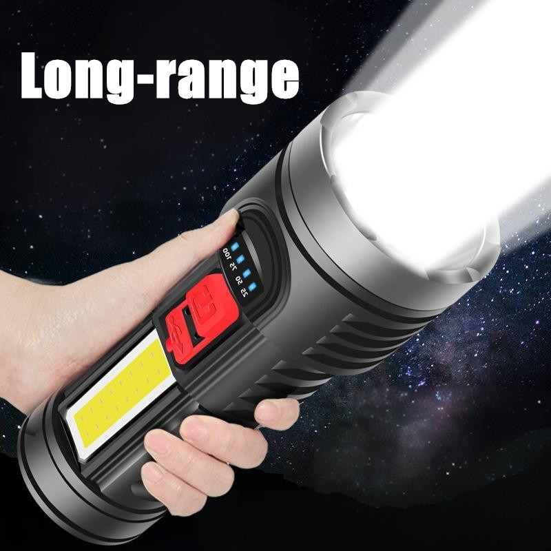 2X 350000000 Lumens Super Bright LED Tactical Flashlight Rechargeable Work Torch
