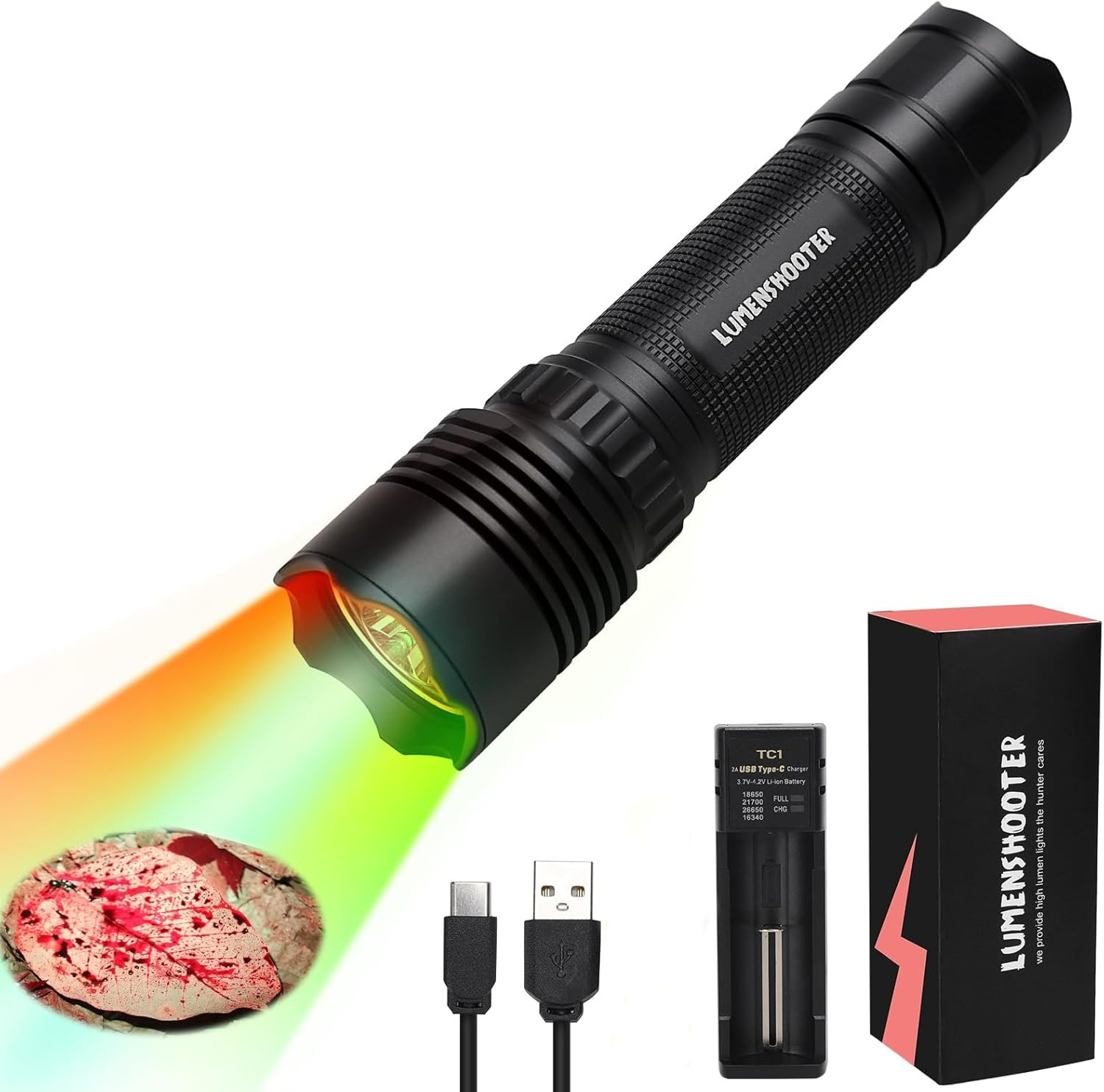 B2 Blood Tracking Light for Deer, Blood Tracker Flashlight for Hunting, Deer Hun