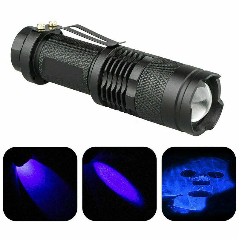 UV Ultra Violet LED Flashlight Mini 395nm Blacklight Inspection Torch Light Pen
