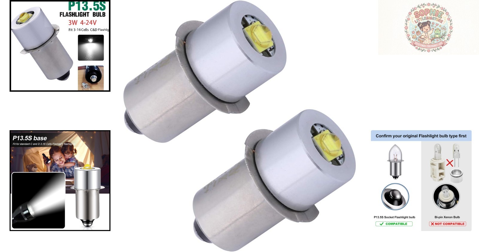 Maglight LED Conversion Bulb for 3-16 C&D Cells – Bright Daylight White