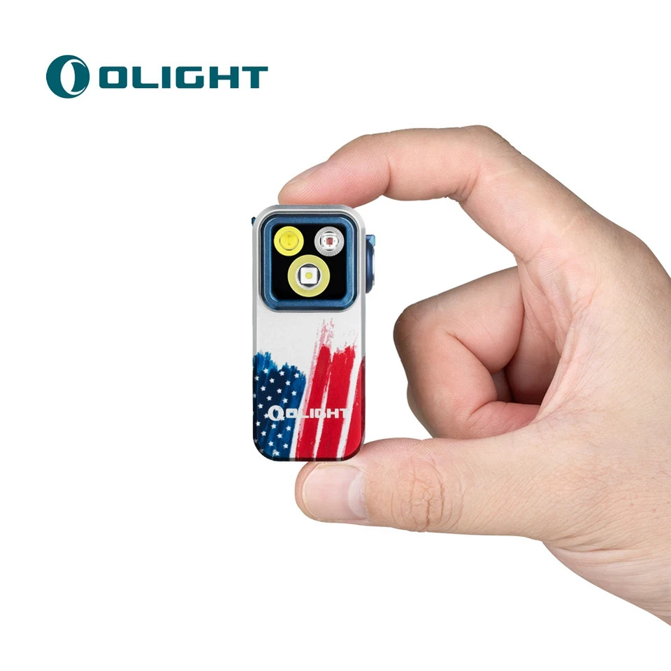 Oclip Pro Clip on Flashlight with Floodlight Spotlight and Red Light