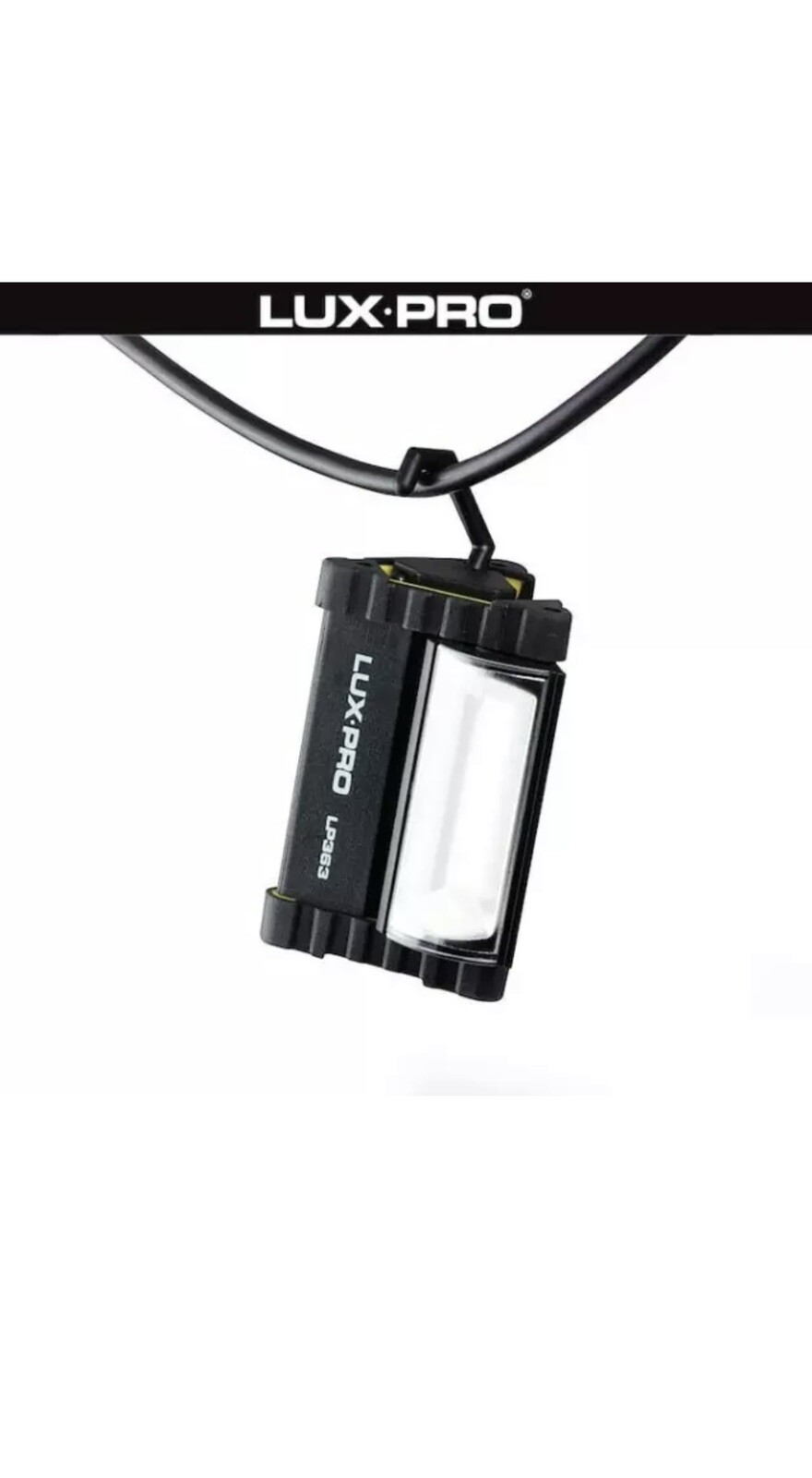LUXPRO 2 Pack 180 Lumen Broadbeam LED Mini Triangle Area Light – NEW LP362 NIB