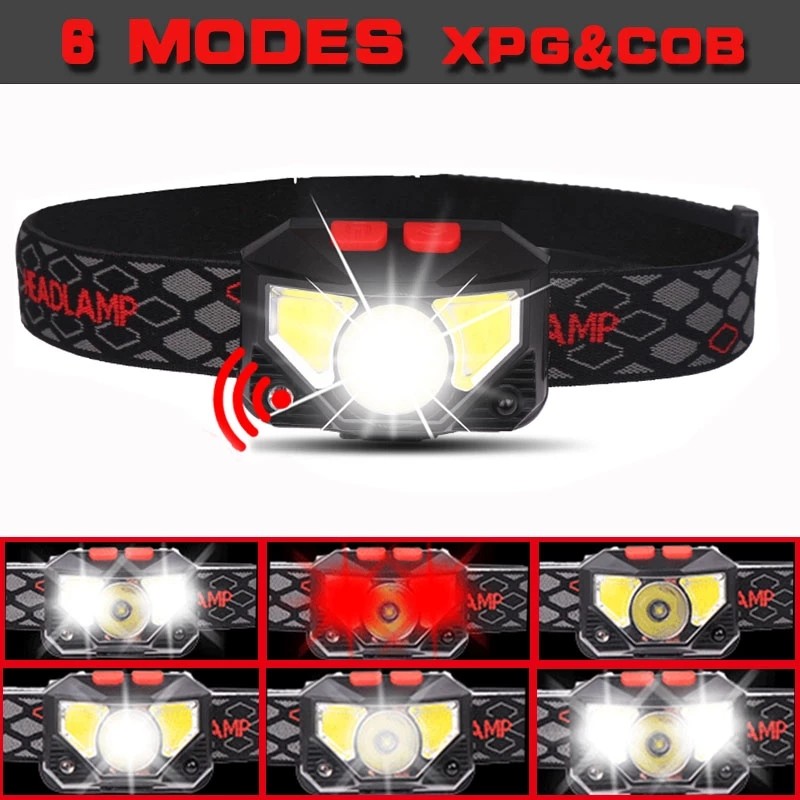 2PCS Waterproof Head Torch Rechargeable LED Headlamp Flashlight USB Camping Fish