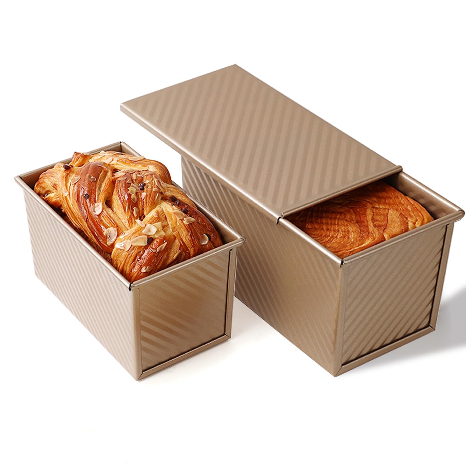 Cayanmydery 2 Pack Pullman 0.5 LB & 1 LB,2 PCS, 2PCS, 0.5LB Small & 1LB Big