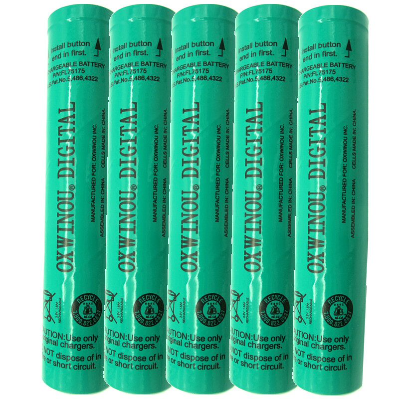 5x 3.6V 1.8Ah NiCd For Streamlight 75175 75375 Stinger HP XT Flashlight Battery