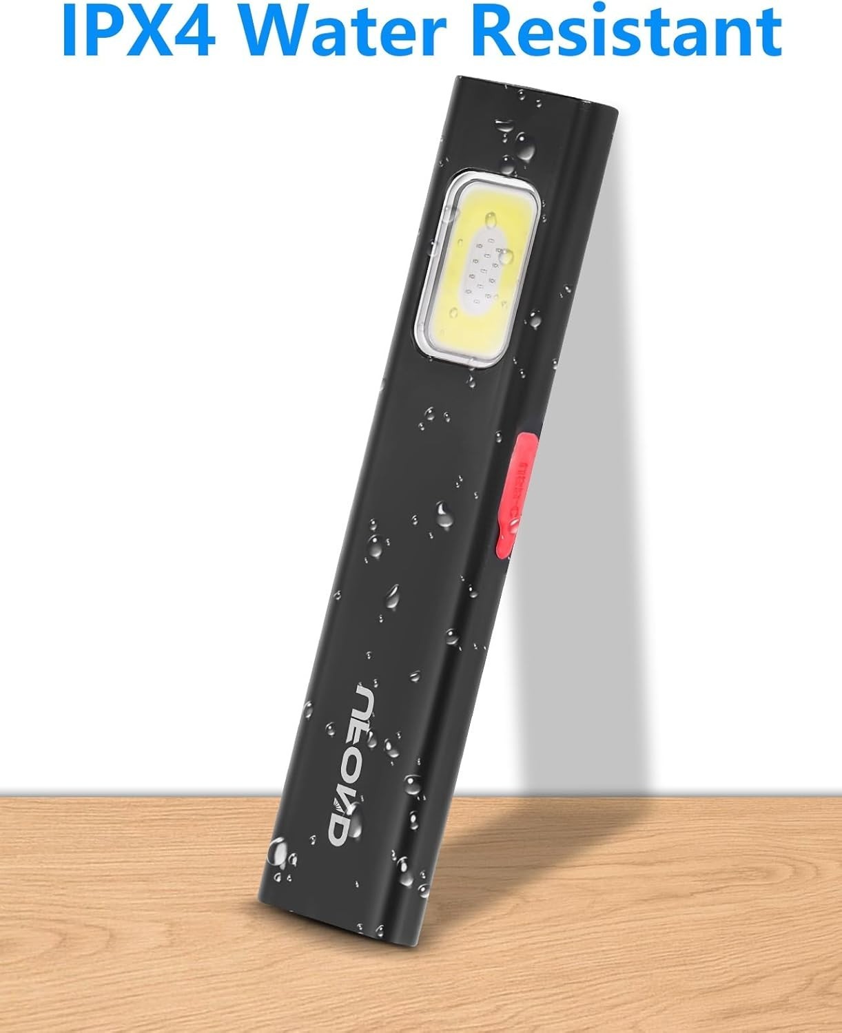 Flat Flashlight Rechargeable, 0.3 Inches Thin Mini Magnetic USB Work Light, D…
