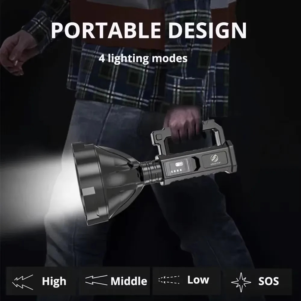 LED Super Bright 100000 Lumens BIG SIZE Torch Waterproof Spotlight Work Light US