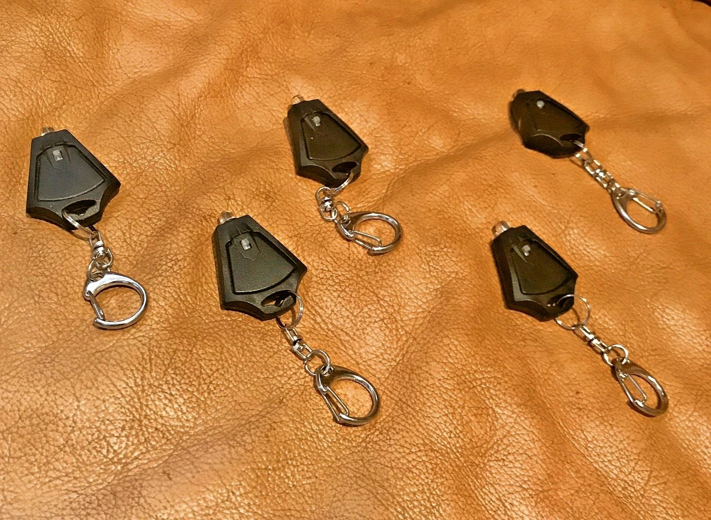 MICRO LIGHT GUY 5 PACK FLASHLIGHT LED KEYCHAIN -Camping Torch Rave Promotional