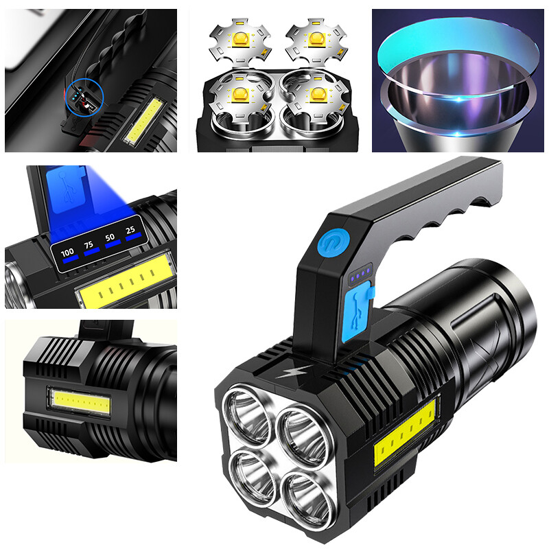 Most Powerful 99000000LM LED Military Torch USB Rechargeable Tactical Flashlight