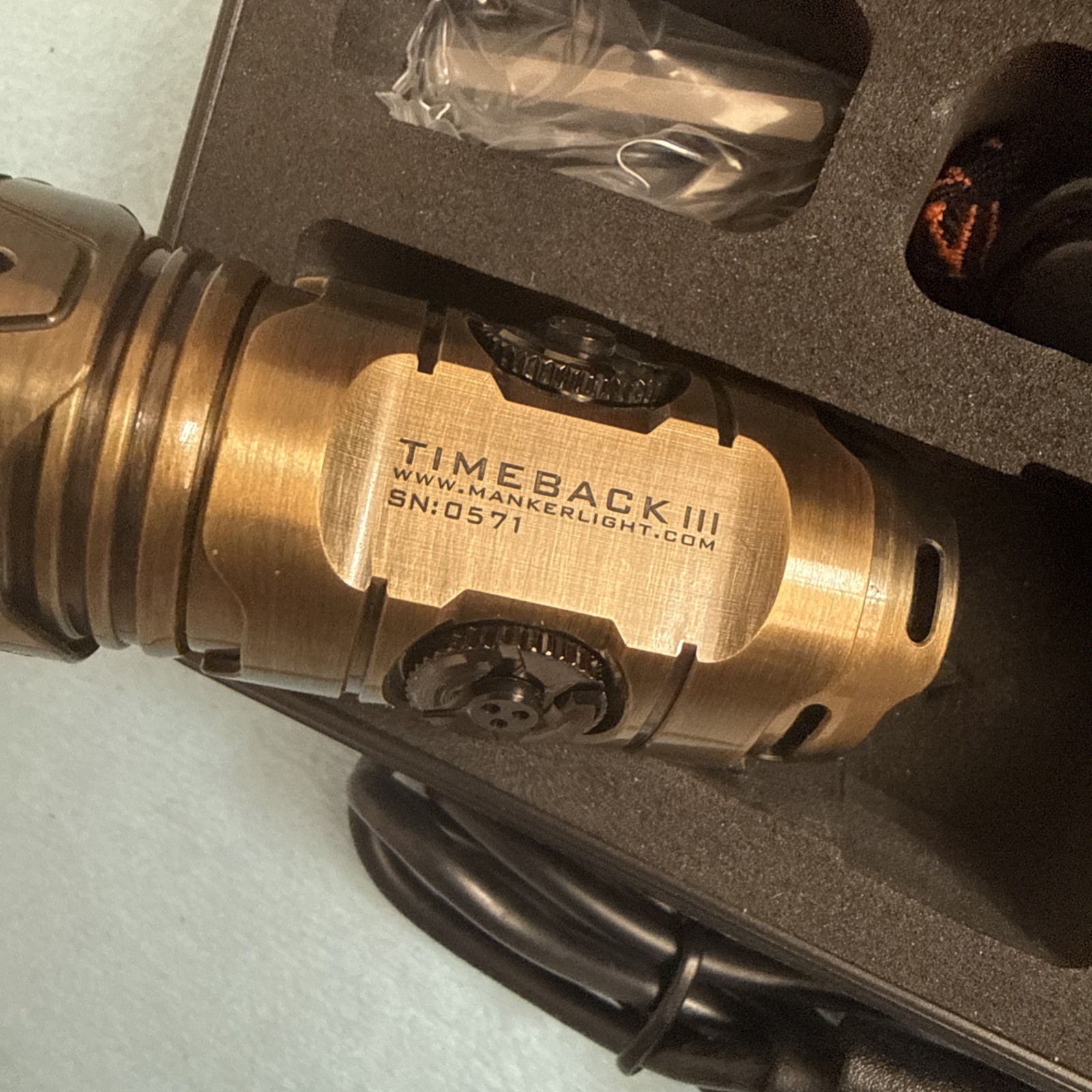 Manker Timeback III Titanium Flashlight 2500LM Cool White USB Recharge