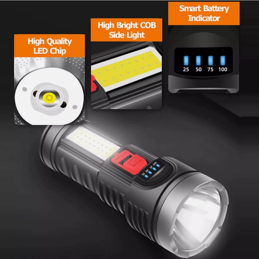 Super Bright 999000000 LM LED Torch Tactical Flashlight Lantern Rechargeable US