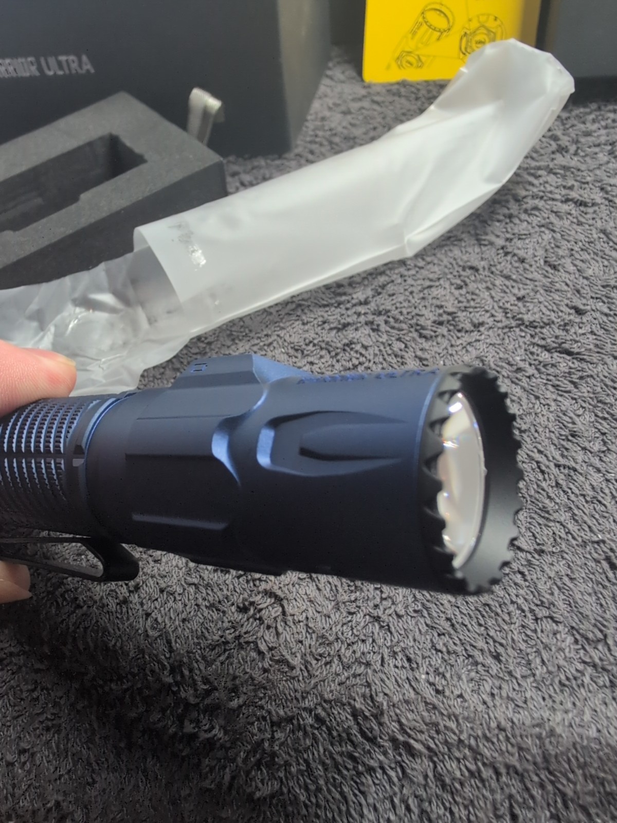 Olight Warrior Ultra Navy Blue2500 Lumens Tactical Flashlight W/ OAL Material