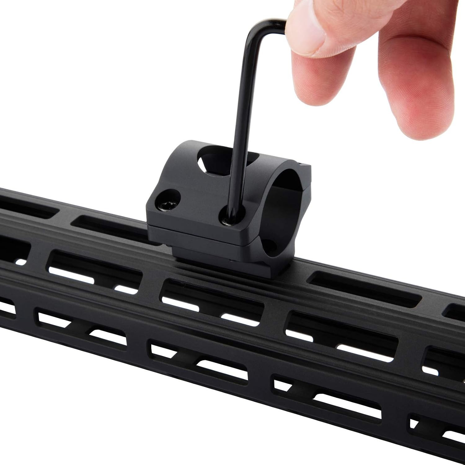 1 Inch Rail Mount Flashlight Holder – Ideal for Tactical and Hunting Operations