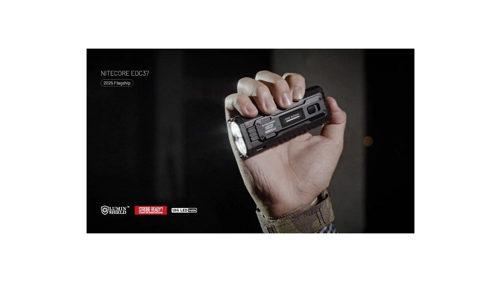 Nitecore EDC37 USB-C Rechargeable 8000 Lumens LED EDC Flashlight 6952506409150