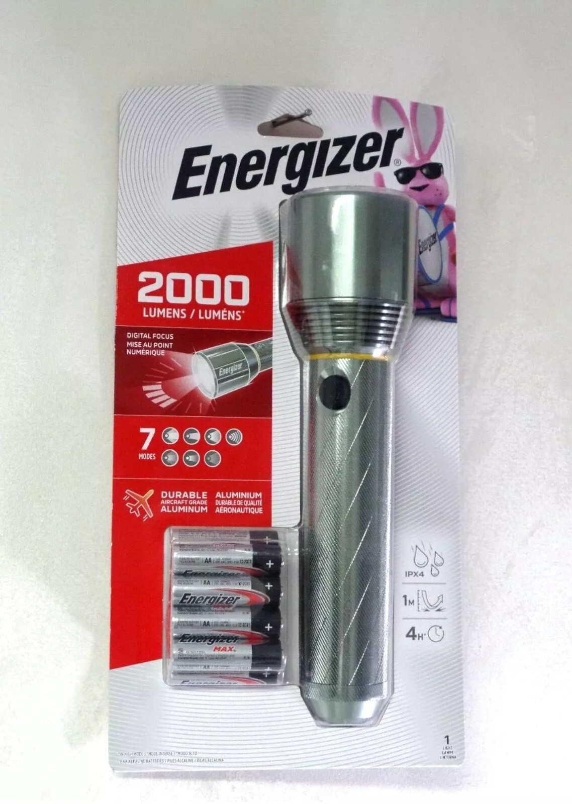 2000 Lumens Vision HD Ultra LED Flashlight Durable Aircraft Grade Aluminum NEW