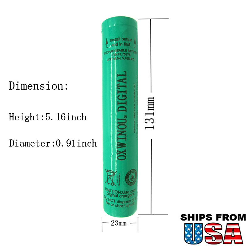 New 75375 2.2AH Ni-MH Battery For Streamlight Stick Stinger 75375 75175 1-PACK